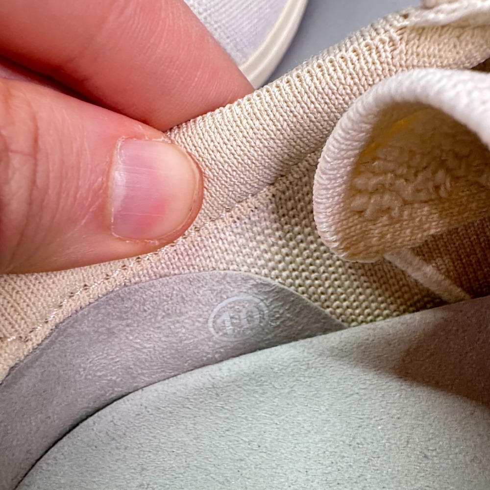 Rothys Shoes Mens 10 Arctic Stone RS01 Lace Up‎ Casual Walking Comfort Everyday - Picture 9 of 11